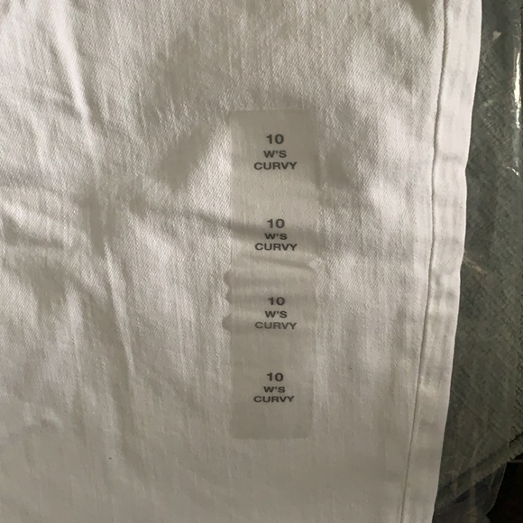 NWT Eddie Bauer curvy trouser white jeans size 10 - Picture 5 of 6